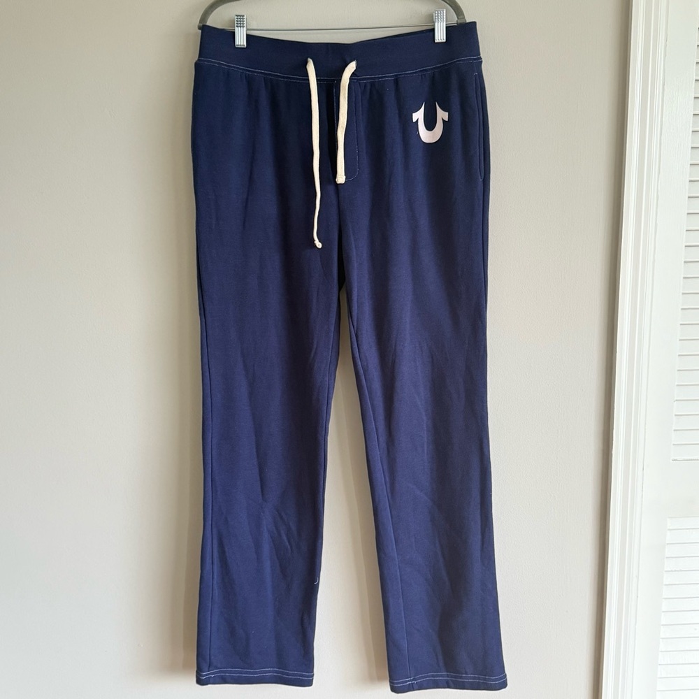 True Religion Men's Navy Sweatpants